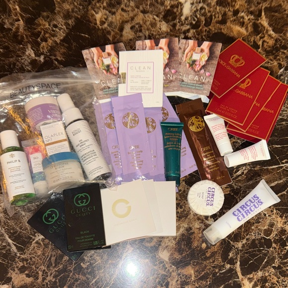 Assorted Lot of Posh Beauty -hair & skincare samples